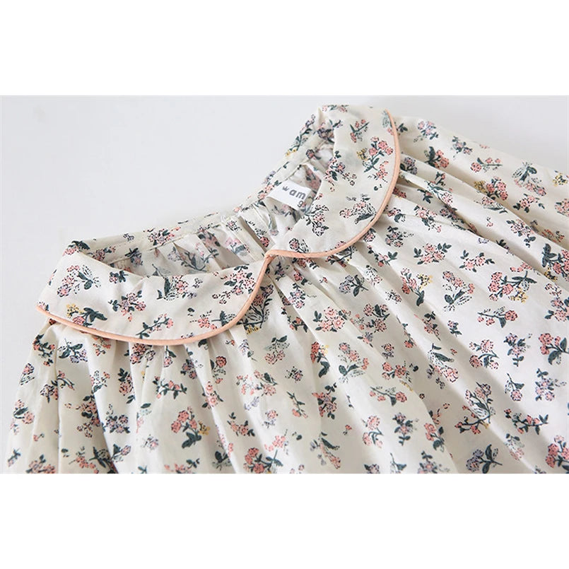 Olivia Long Sleeve Petal Collar Toddler Tops