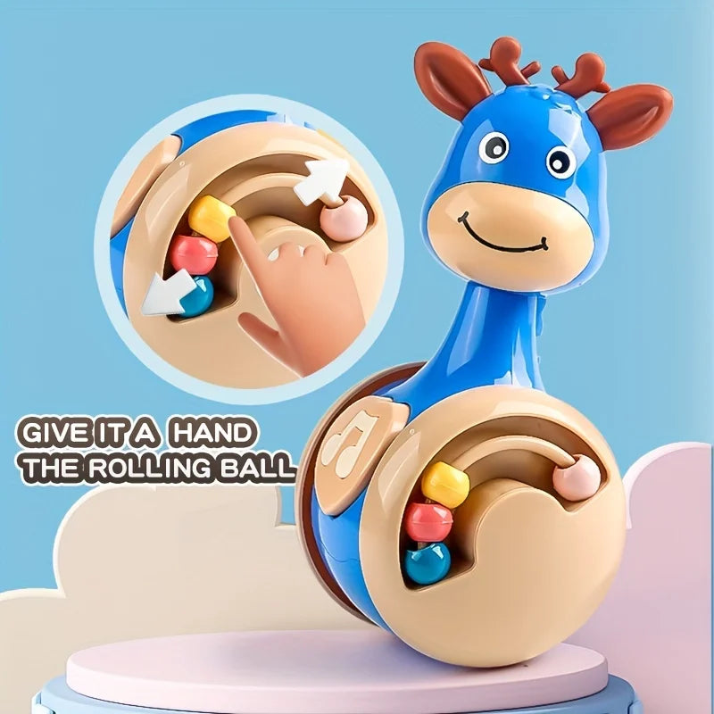 Roly Poly Baby Toys 6 to 12 Months, Tumbler Wobbler Toys for Infant Boy Girl - Perfect for Learning