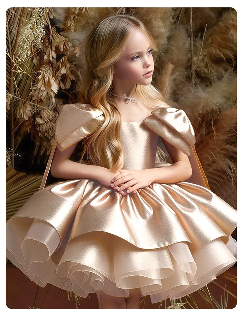Girls' Christmas Dress, Birthday Party Dress, Important Holiday Ball Gown, Flower Girl Dress