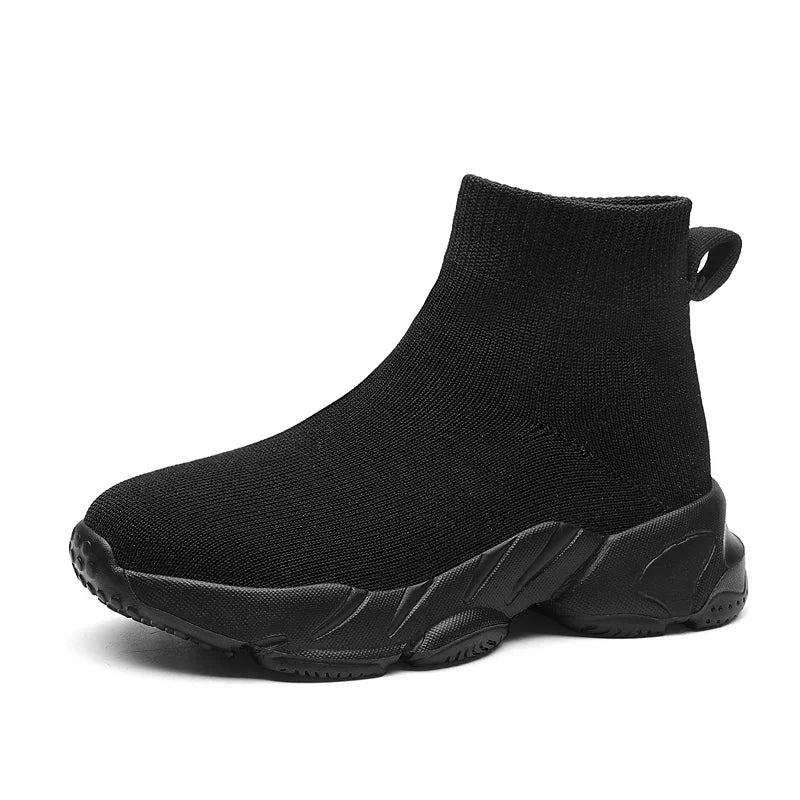 Kids Shoes Girls Sneakers Fashion Knit Luxury Designer High Top Shoes