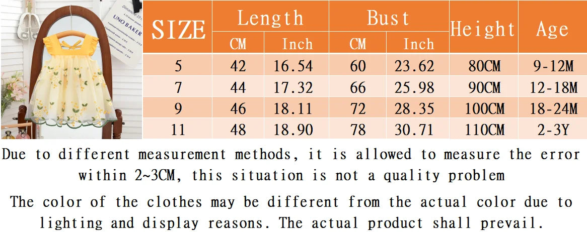 Baby Girl Princess Dress - Summer Floral Chiffon Sleeveless