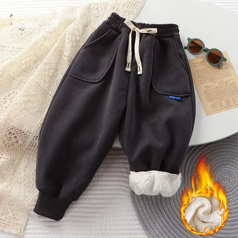 Héctor Winter Trousers for Kids Thickened Warm Casual Boys - GuGuTon baby store - Baby Fashion - Toddlers Outfits - Babies Outfits - Toddler Clothes - Kids Clothing - Newborn Clothes - Newborn Wear - Kids Wear - Trending Clothes - Trending Outfits - Fall Fashion - Winter Fashion - Girls Clothes - Boys Clothes - Babies Wear - Kids Accessories - KidsWear - Summer Clothes - Summer Fashion - Summer Trend - Falls Sweaters - Tops - Bottom - Jeans - Blouse - Dresses - Newborn Dresses - Toys