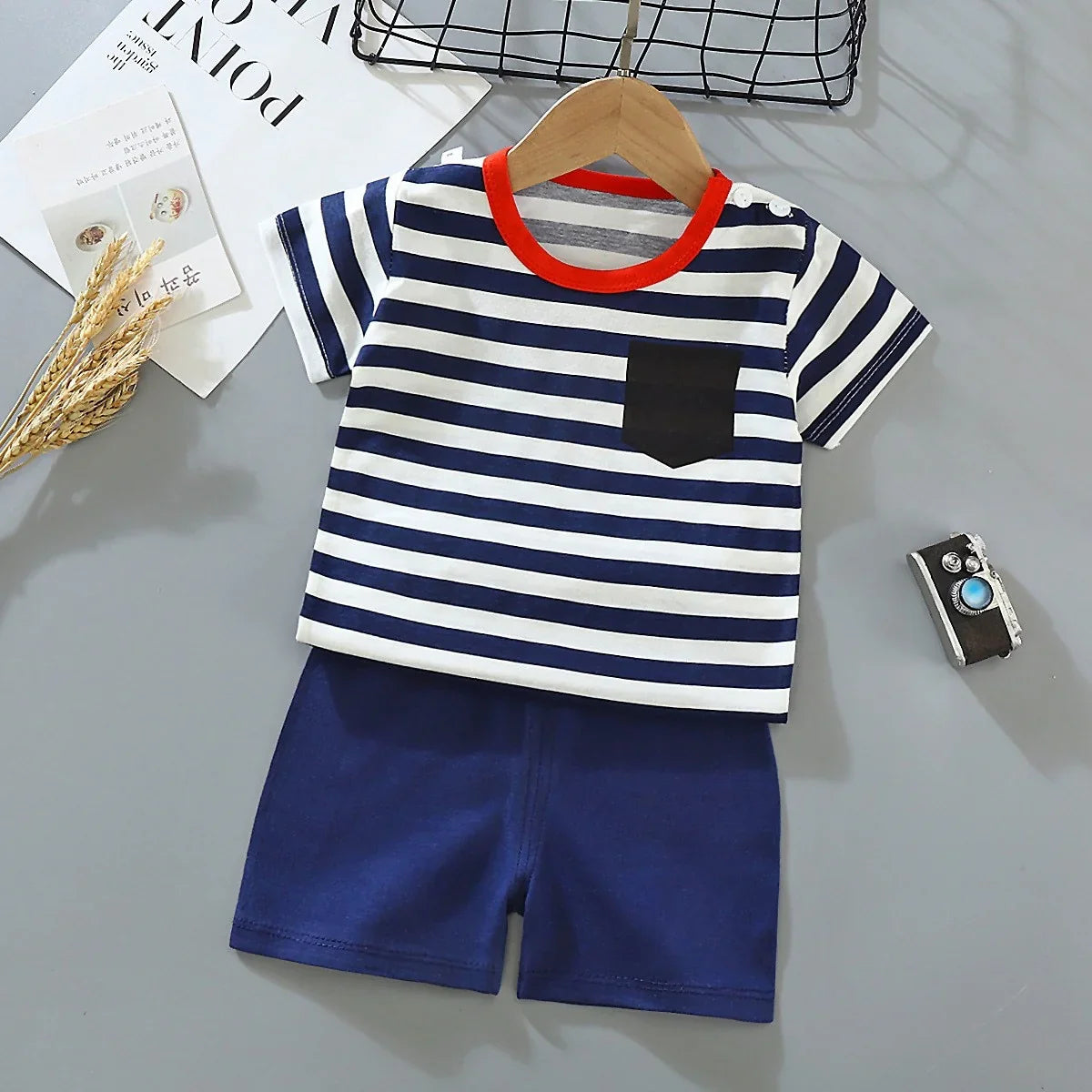 Steven Boys cartoon t-shirt and shorts set - GuGuTon baby store - Baby Fashion - Toddlers Outfits - Babies Outfits - Toddler Clothes - Kids Clothing - Newborn Clothes - Newborn Wear - Kids Wear - Trending Clothes - Trending Outfits - Fall Fashion - Winter Fashion - Girls Clothes - Boys Clothes - Babies Wear - Kids Accessories - KidsWear - Summer Clothes - Summer Fashion - Summer Trend - Falls Sweaters - Tops - Bottom - Jeans - Blouse - Dresses - Newborn Dresses - Toys