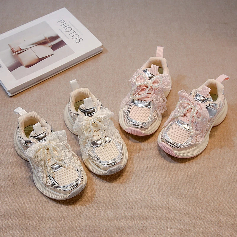 Girls' Sports Fashion Dad Shoes 2025 Spring