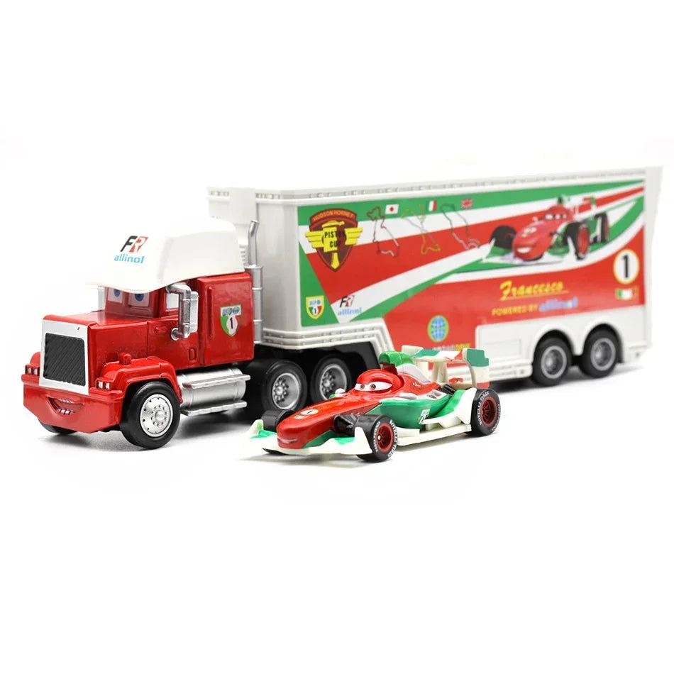 2025 New Disney Pixar Cars And Truck Set Lightning Mcqueen Uncle Mike Model Trucks Racing Car New Year Christmas Gift for Boys