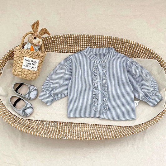 Striped Long Sleeve Top for Girls | Olga by GuGuTon