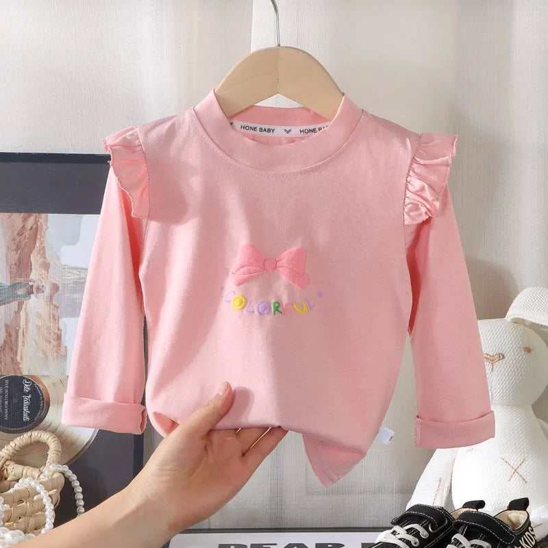Amanda Girls Cotton Long Sleeve Tops
