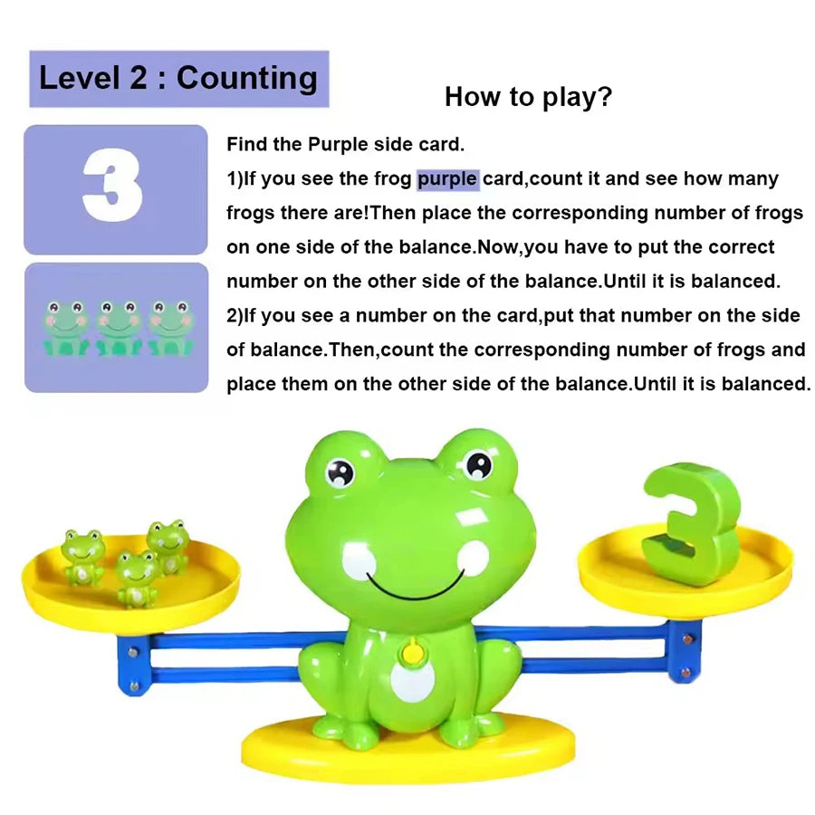 Mathematical Intelligence Math Toys Funny Frog Scale Children's Early Education Toys