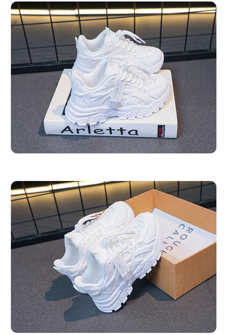 Girls Sneakers 2024 Children Casual Shoes Mesh Platform Designer Tennis Sneaker 6 To 12 Years Kids Sports Shoe for Girl