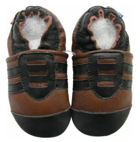 003Carozoo Newborn Baby Shoes Infant Shoes Slippers Soft Leather Baby Boys First-Walkers Girl Shoes