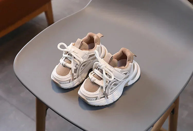 New Kids Sneakers for Girls School Causal Sports Shoes for Boy Spring Autumn Versatile Children Tennis Shoes Mesh Breathable