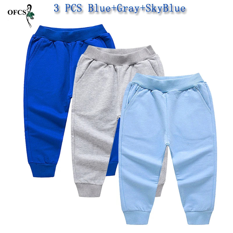 Mateo Casual Sport Pants Kids Trousers Toddler Dropshipping Solid Elastic