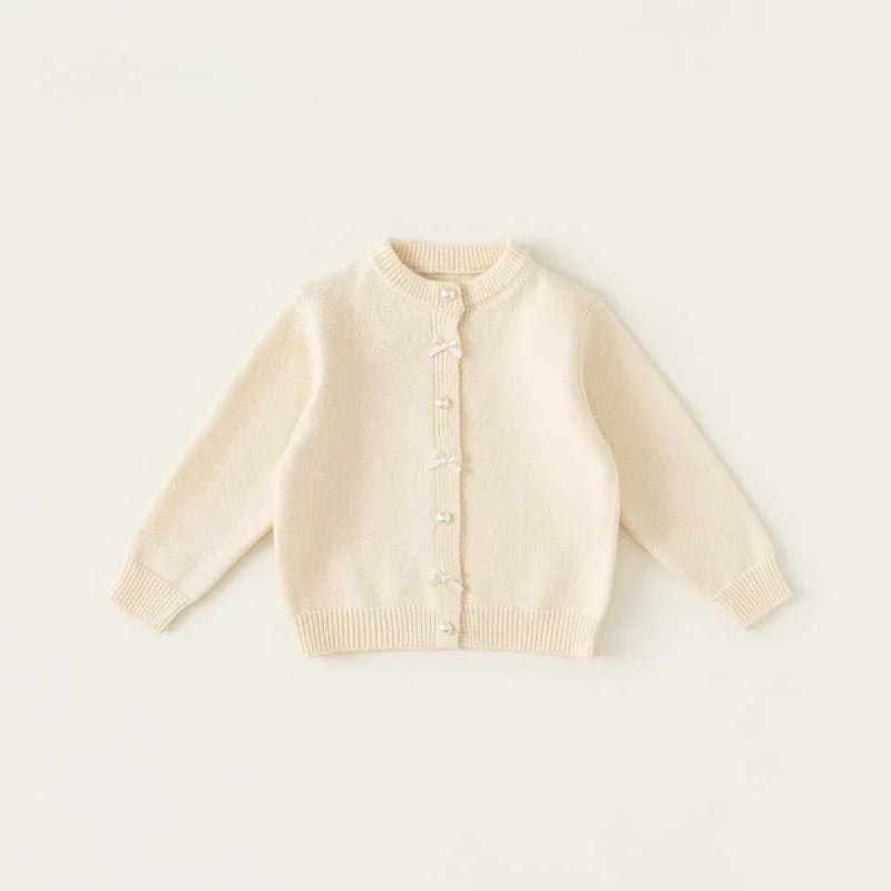 Zoe Baby Bow Round Neck Sweater