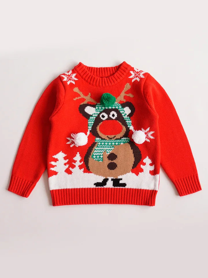 Sandro Christmas Santa Claus Pullover Sweater - GuGuTon baby store - Baby Fashion - Toddlers Outfits - Babies Outfits - Toddler Clothes - Kids Clothing - Newborn Clothes - Newborn Wear - Kids Wear - Trending Clothes - Trending Outfits - Fall Fashion - Winter Fashion - Girls Clothes - Boys Clothes - Babies Wear - Kids Accessories - KidsWear - Summer Clothes - Summer Fashion - Summer Trend - Falls Sweaters - Tops - Bottom - Jeans - Blouse - Dresses - Newborn Dresses - Toys