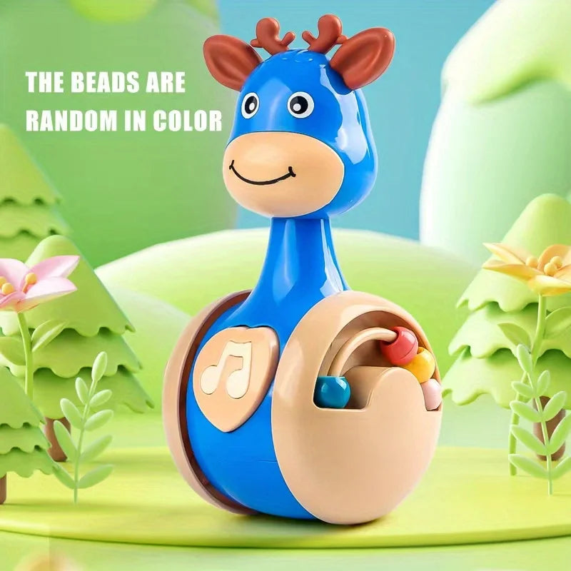 Roly Poly Baby Toys 6 to 12 Months, Tumbler Wobbler Toys for Infant Boy Girl - Perfect for Learning