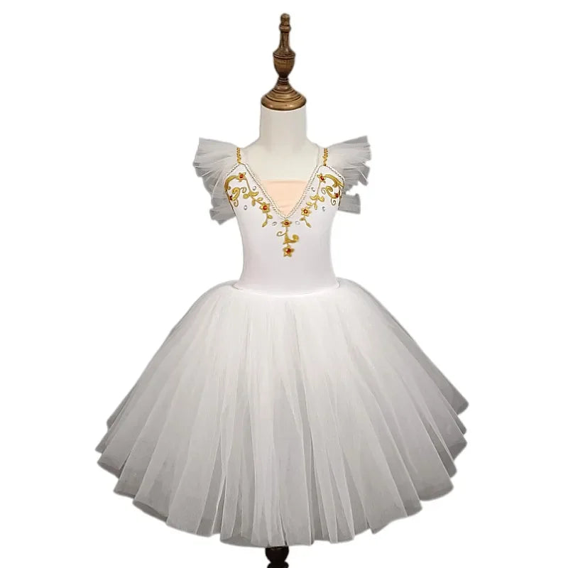 Norma Summer Ballet Dress for Girls - Kids Dance Tutu Outfit