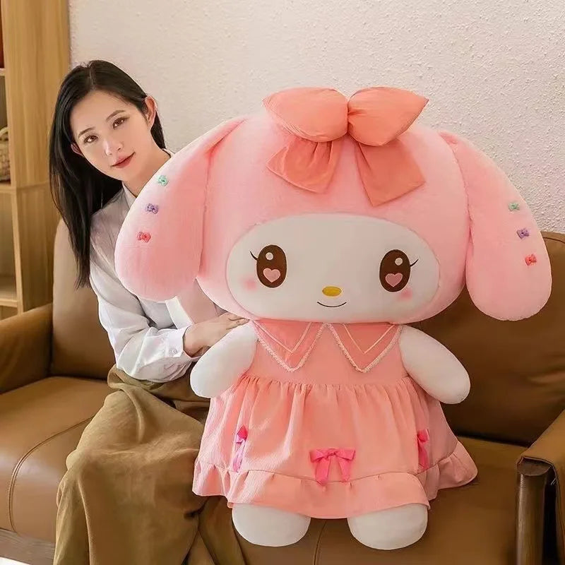 30cm Sanlio Purple Dress Kuromi Stuffed Plush Toy Cute Anime