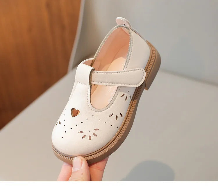 Summer Girls Love Shoes Breathable Suitable for School Footwear Autumn Flats