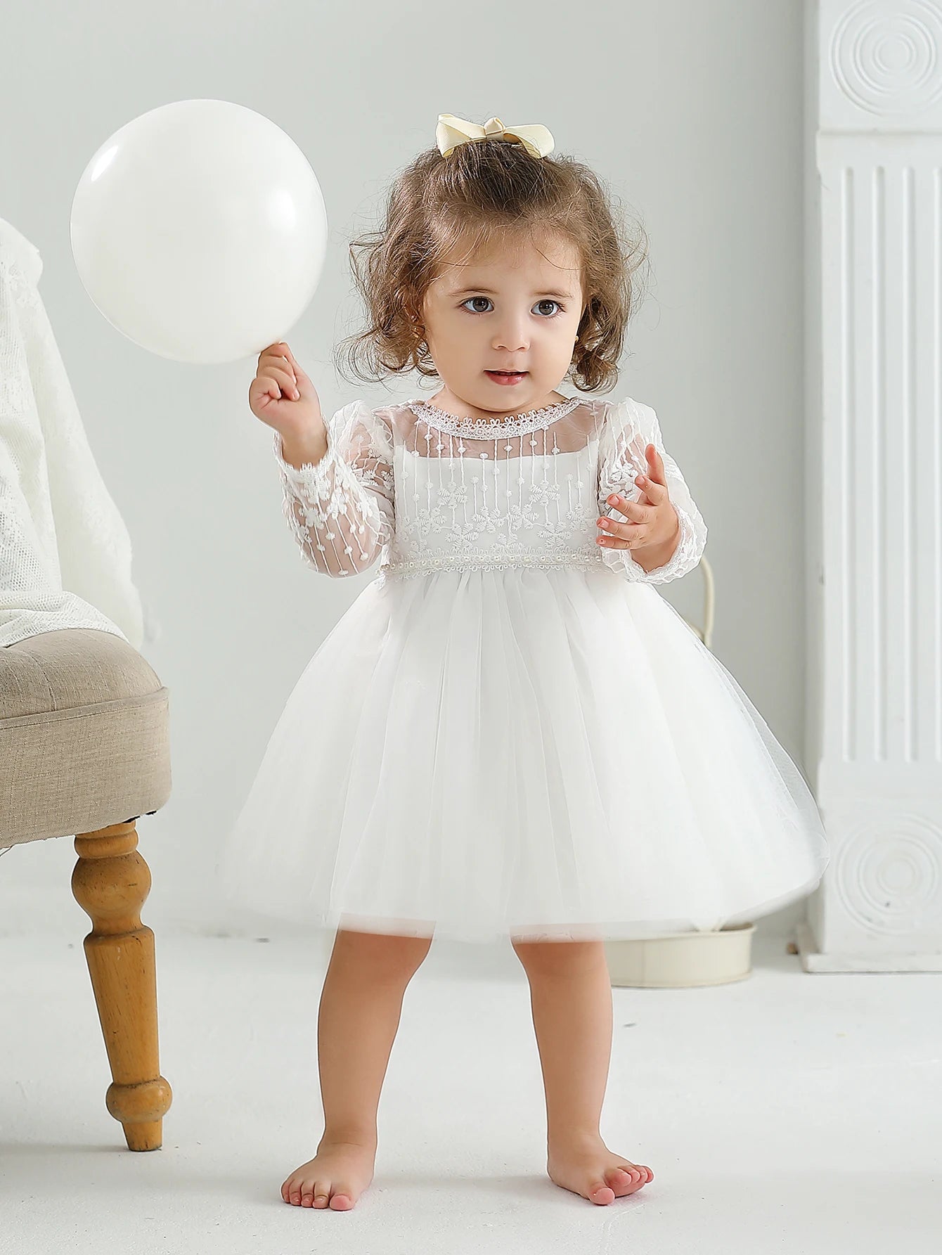 Dress Baby Girls Party Birthday Wedding Princess  Dress