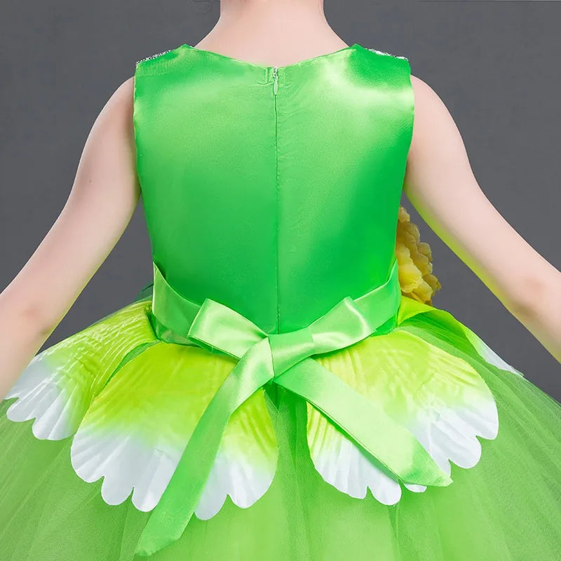Multicolored Dance Dress Girls Modern Dance Costume Girls Contemporary Freestyle Dance Dress Girls Vestidos De Fiesta