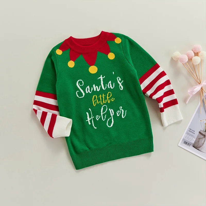 Cesar Round Neck Christmas Jacquard Sweater