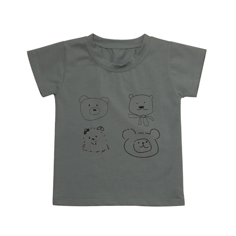 Santiago Solid Color Cotton Short Sleeved Tops - GuGuTon baby store - Baby Fashion - Toddlers Outfits - Babies Outfits - Toddler Clothes - Kids Clothing - Newborn Clothes - Newborn Wear - Kids Wear - Trending Clothes - Trending Outfits - Fall Fashion - Winter Fashion - Girls Clothes - Boys Clothes - Babies Wear - Kids Accessories - KidsWear - Summer Clothes - Summer Fashion - Summer Trend - Falls Sweaters - Tops - Bottom - Jeans - Blouse - Dresses - Newborn Dresses - Toys