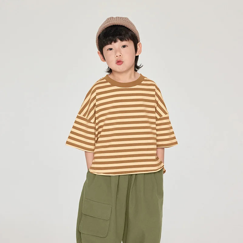 Elias Fashion Striped Loose Tees