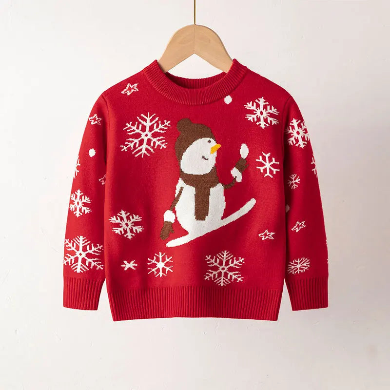 Estevan Christmas Warm Bottom Pullover Sweater