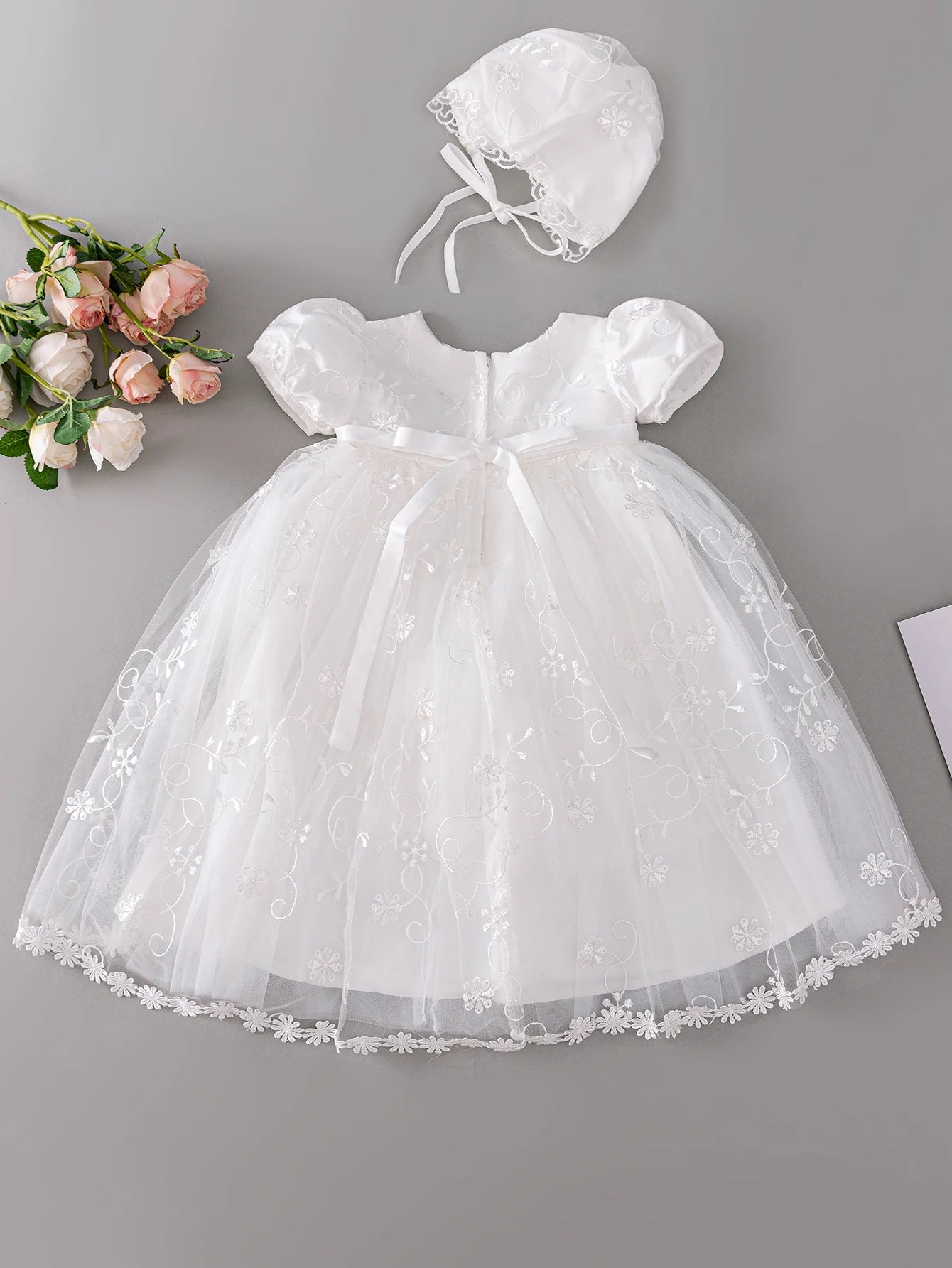 Gia Baby Girl Birthday Dress - Elegant Satin Frock for Kids