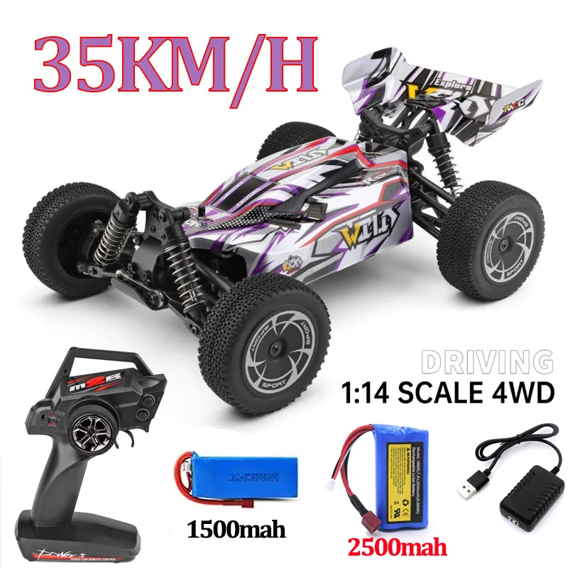 WLtoys 144016 144001 144010 4WD RC Car 2.4G 35/60/75KM/H High Speed Racing Car Off-Road Drift Remote Control Vehicle Toys Gift