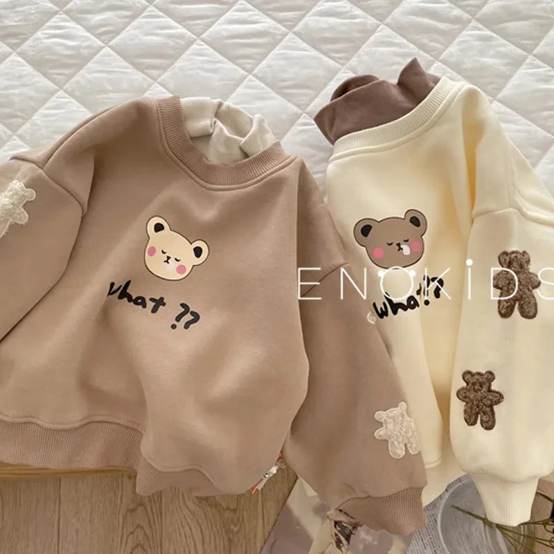 Diana Autumn Long Sleeve Turtleneck Children Boys Clothes Bear