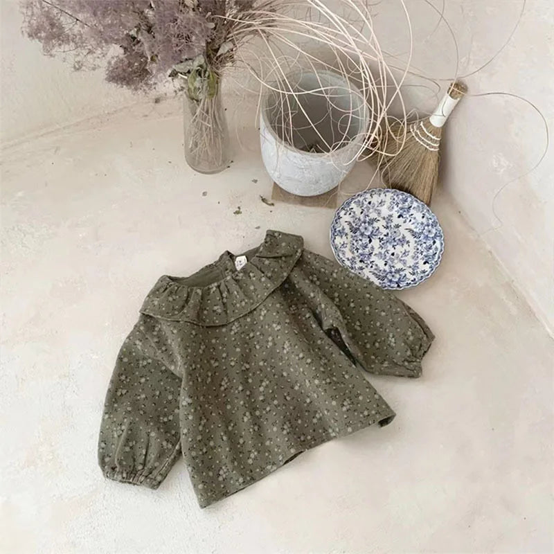 Victoria Cute Ruffles Collar Long Sleeve Top