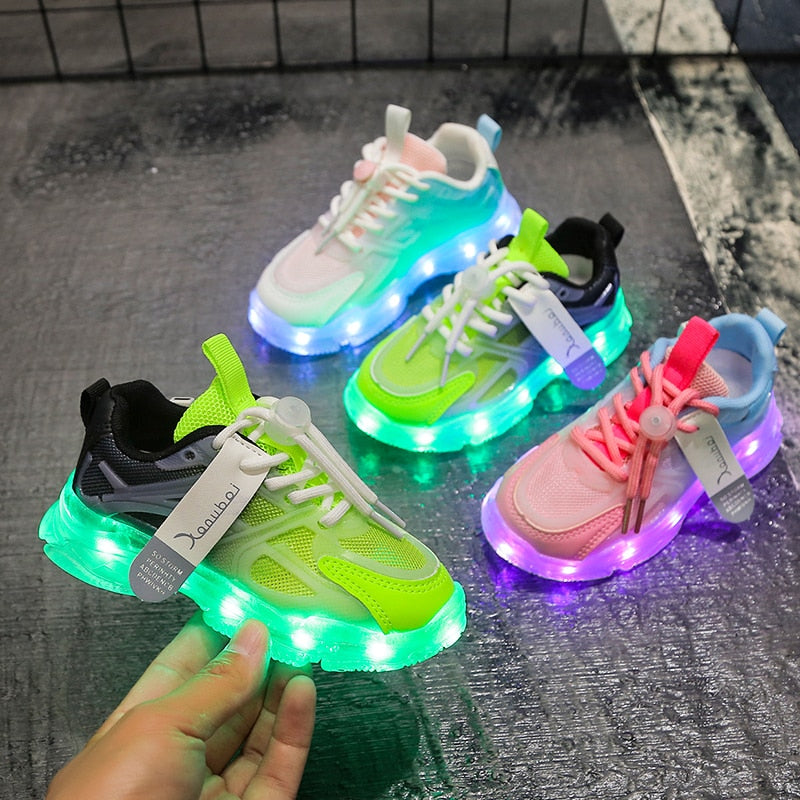 Shoes Boys Lighted Sneakers LED Sexy - GuGuTon baby store - Baby Fashion - Toddlers Outfits - Babies Outfits - Toddler Clothes - Kids Clothing - Newborn Clothes - Newborn Wear - Kids Wear - Trending Clothes - Trending Outfits - Fall Fashion - Winter Fashion - Girls Clothes - Boys Clothes - Babies Wear - Kids Accessories - KidsWear - Summer Clothes - Summer Fashion - Summer Trend - Falls Sweaters - Tops - Bottom - Jeans - Blouse - Dresses - Newborn Dresses - Toys