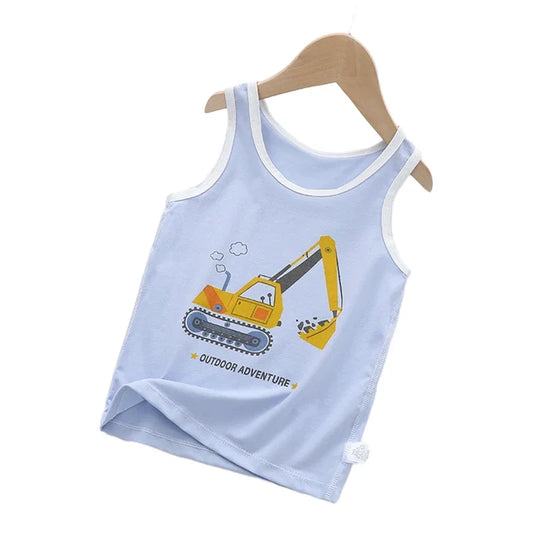 Nabil Space Man Cartoon Tank Tees