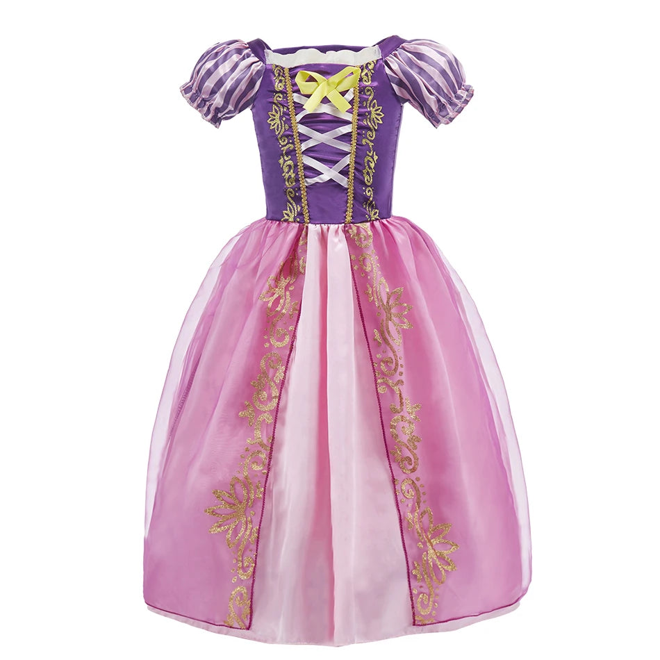 Girls Costume Children Cosplay Princess Dress Kids Halloween Birthday Pageant Party