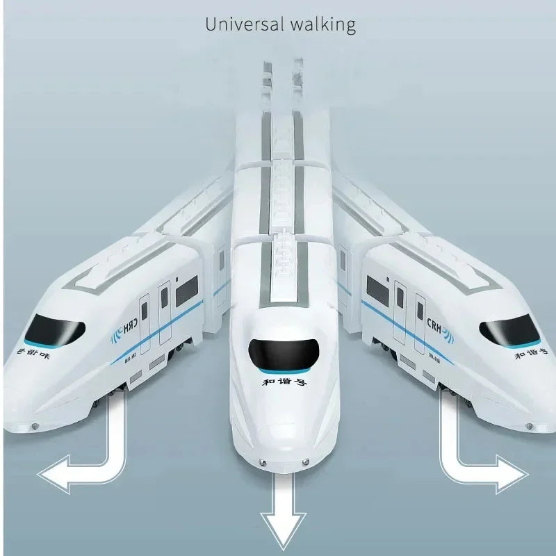 Kids Simulation High-speed Railway  Sound Light Train Toys