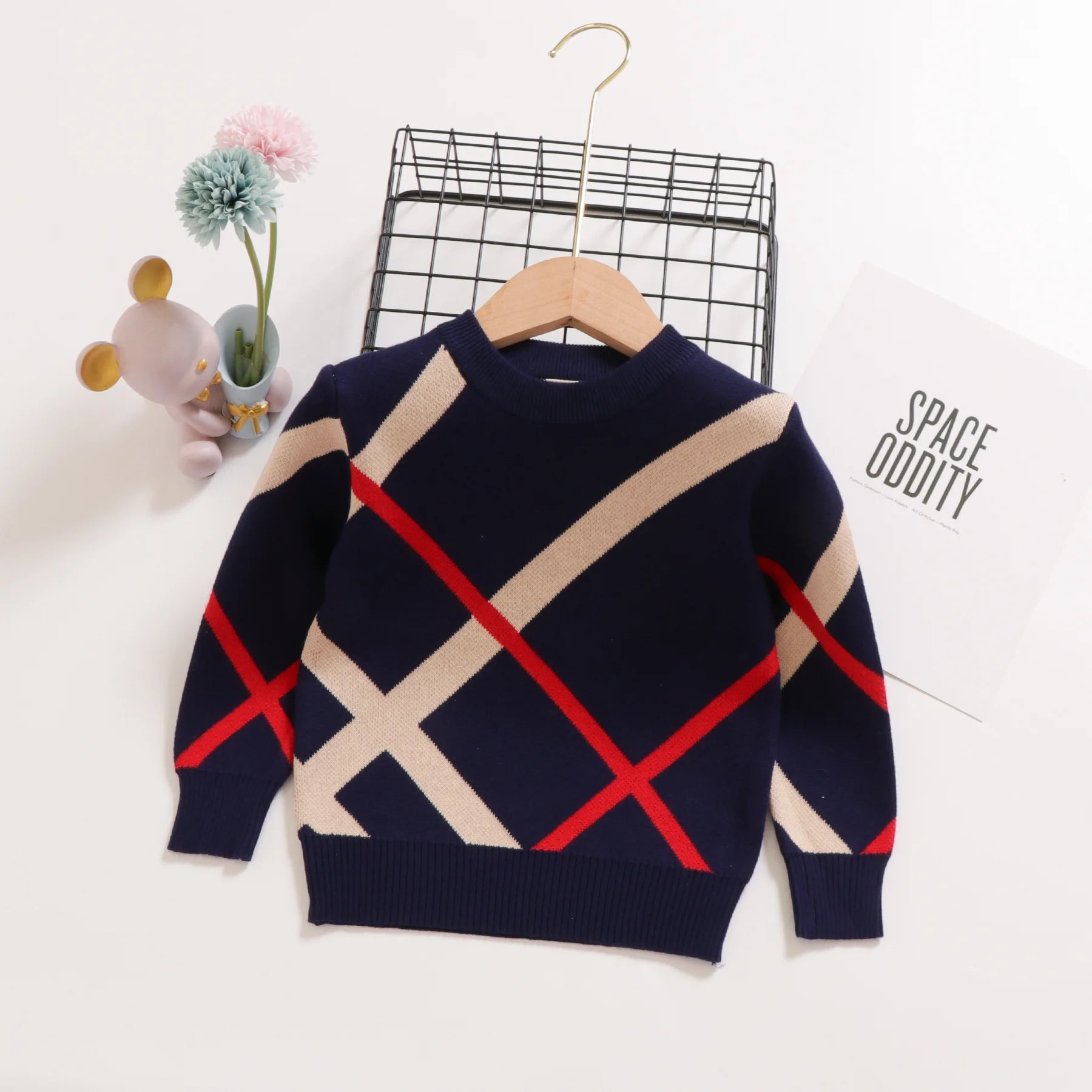 Ramiro Double Layer Cotton Stripe Sweater - GuGuTon baby store - Baby Fashion - Toddlers Outfits - Babies Outfits - Toddler Clothes - Kids Clothing - Newborn Clothes - Newborn Wear - Kids Wear - Trending Clothes - Trending Outfits - Fall Fashion - Winter Fashion - Girls Clothes - Boys Clothes - Babies Wear - Kids Accessories - KidsWear - Summer Clothes - Summer Fashion - Summer Trend - Falls Sweaters - Tops - Bottom - Jeans - Blouse - Dresses - Newborn Dresses - Toys