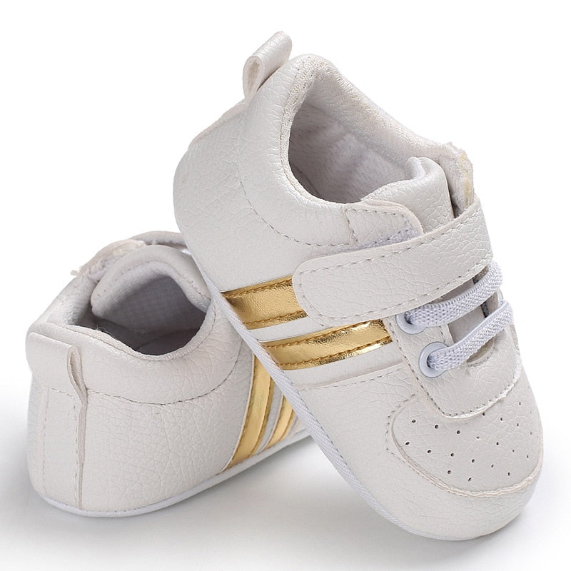 Baby Shoes Newborn Boys Sneaker Girls Two Striped First - GuGuTon