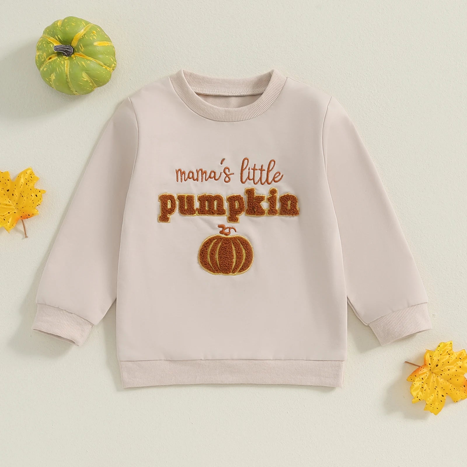 Reynaldo Pumpkin Embroidery Long Sleeve Sweater - GuGuTon baby store - Baby Fashion - Toddlers Outfits - Babies Outfits - Toddler Clothes - Kids Clothing - Newborn Clothes - Newborn Wear - Kids Wear - Trending Clothes - Trending Outfits - Fall Fashion - Winter Fashion - Girls Clothes - Boys Clothes - Babies Wear - Kids Accessories - KidsWear - Summer Clothes - Summer Fashion - Summer Trend - Falls Sweaters - Tops - Bottom - Jeans - Blouse - Dresses - Newborn Dresses - Toys