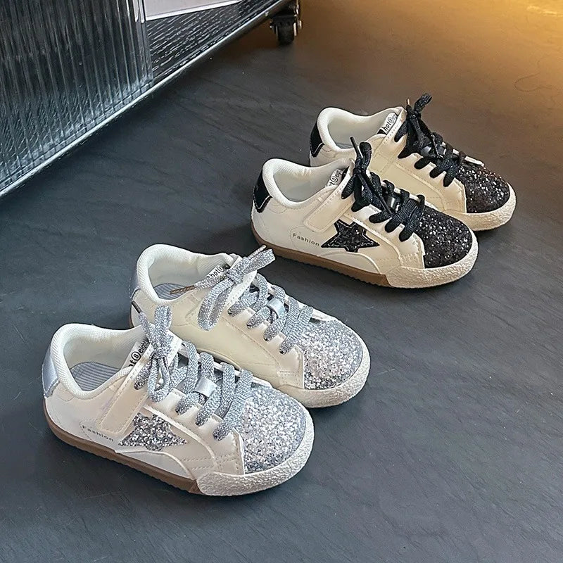 Girls' Shoes 2026 Spring New Casual Versatile Little Girls Star Sneakers Spring and Autumn Children's Sports Kids Shoes