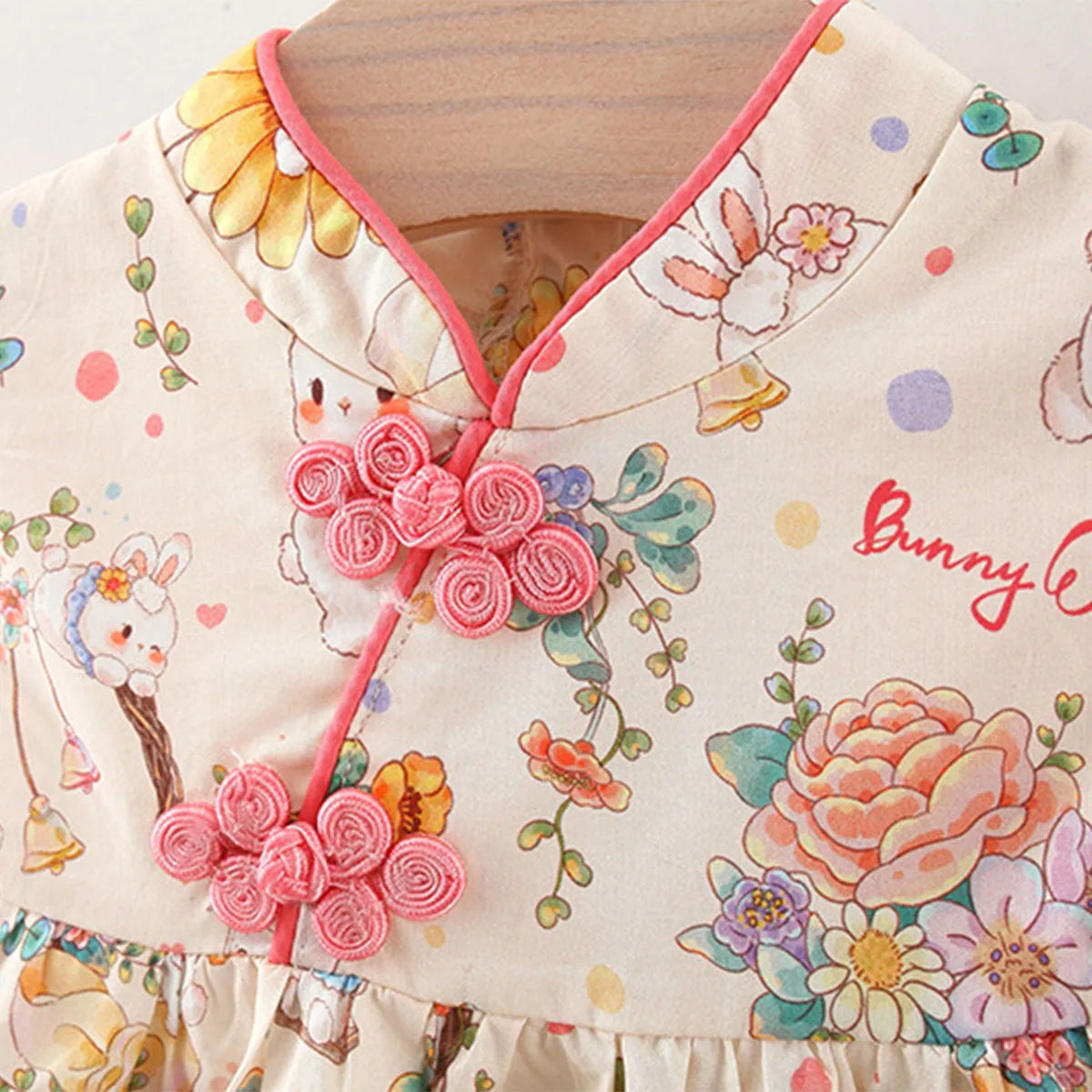 Summer Baby Girl's New Dress Sweet Little Rabbit Printed