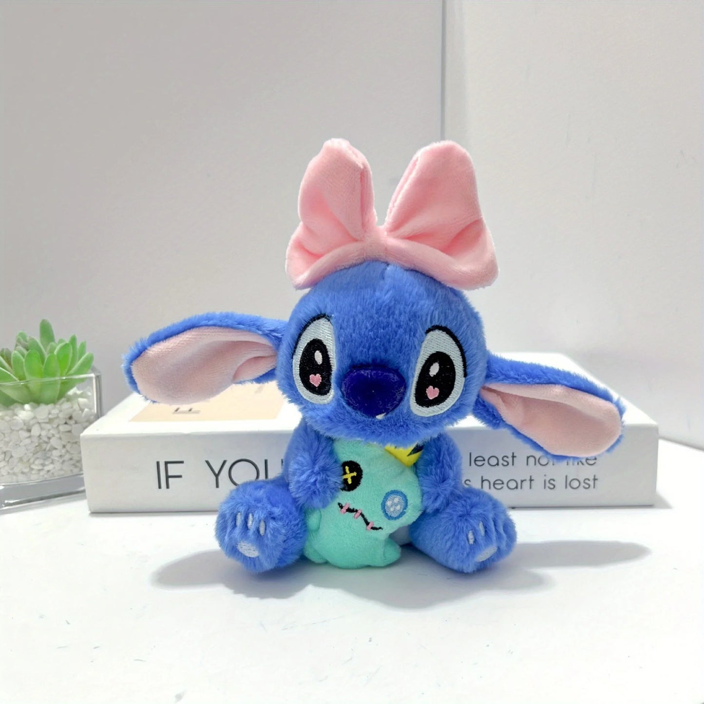 Disney Stitch Plush Toy Cute Soft Stuffed Doll, Cartoon Collectible for Girls, High-Quality, Birthday, Christmas & Holiday Gift