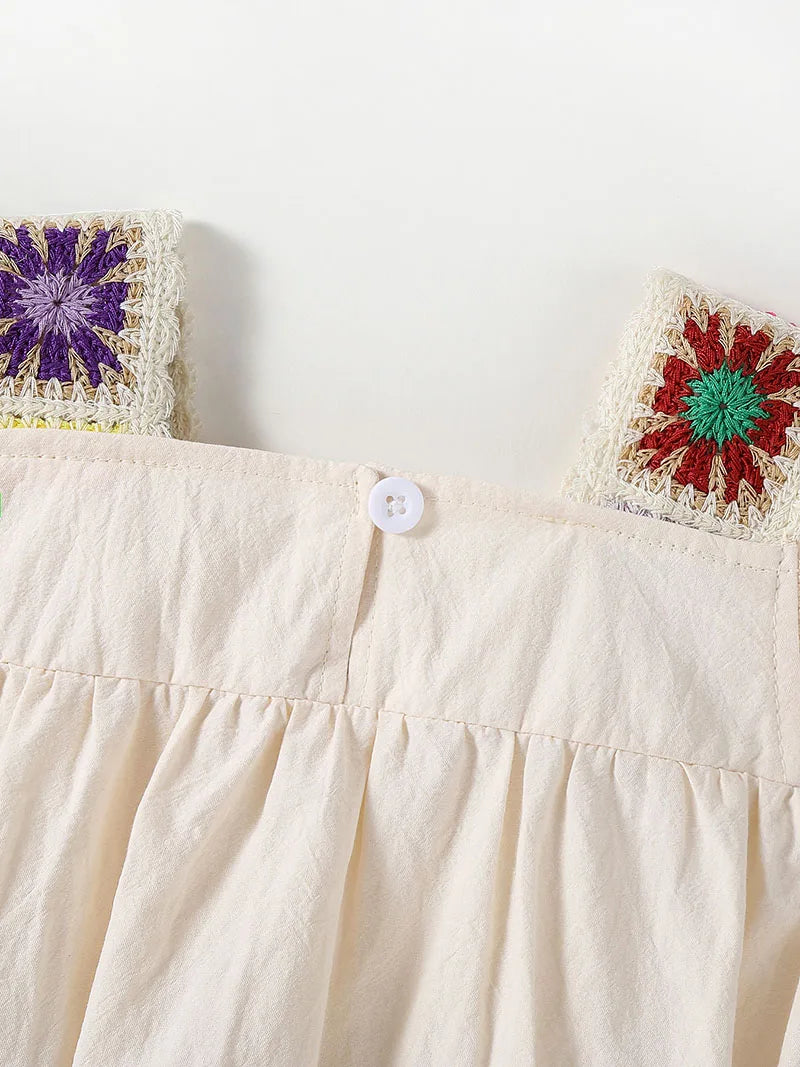 Fly Sleeve Patch Romper