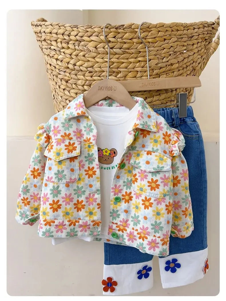 Matilda Girl Jacket baby Flower Fashion Autumn