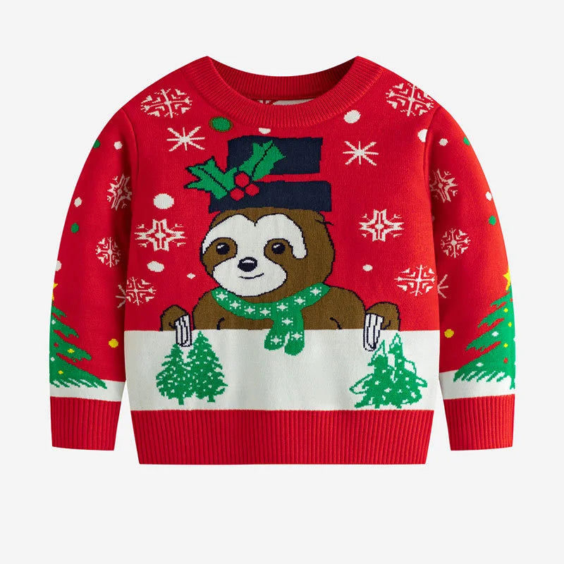Jason Christmas Kids Bottomed Sweater - GuGuTon baby store - Baby Fashion - Toddlers Outfits - Babies Outfits - Toddler Clothes - Kids Clothing - Newborn Clothes - Newborn Wear - Kids Wear - Trending Clothes - Trending Outfits - Fall Fashion - Winter Fashion - Girls Clothes - Boys Clothes - Babies Wear - Kids Accessories - KidsWear - Summer Clothes - Summer Fashion - Summer Trend - Falls Sweaters - Tops - Bottom - Jeans - Blouse - Dresses - Newborn Dresses - Toys