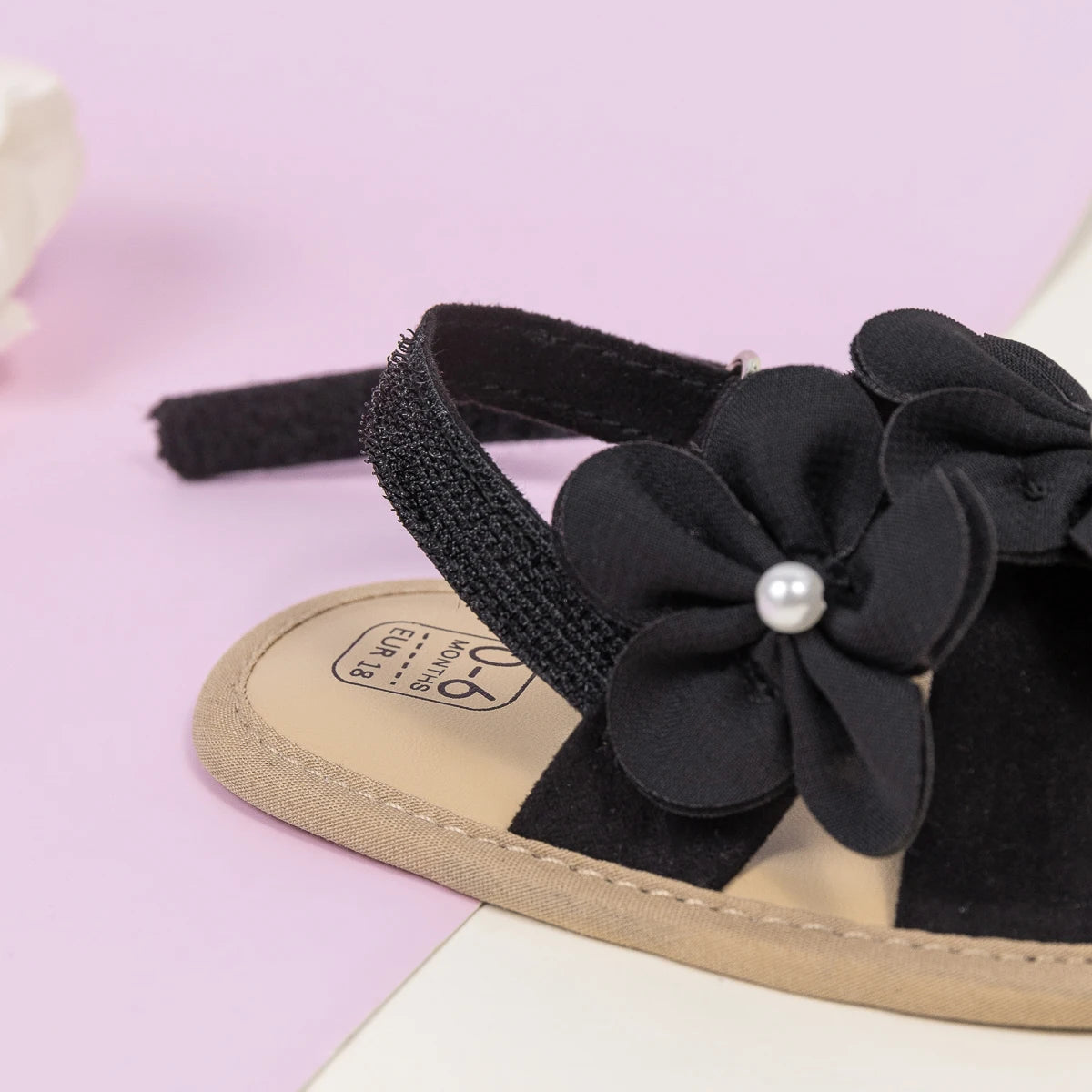 2025 New Baby Girls Shoes Flowers With Pearls Summer Cool Princess Sandals