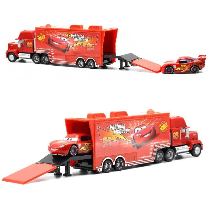 2025 New Disney Pixar Cars And Truck Set Lightning Mcqueen Uncle Mike Model Trucks Racing Car New Year Christmas Gift for Boys