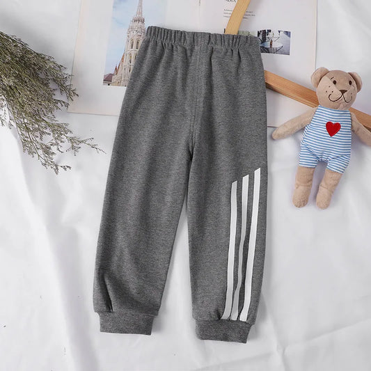 Teo Boy Cotton Pants Fashion Spring Striped Pants