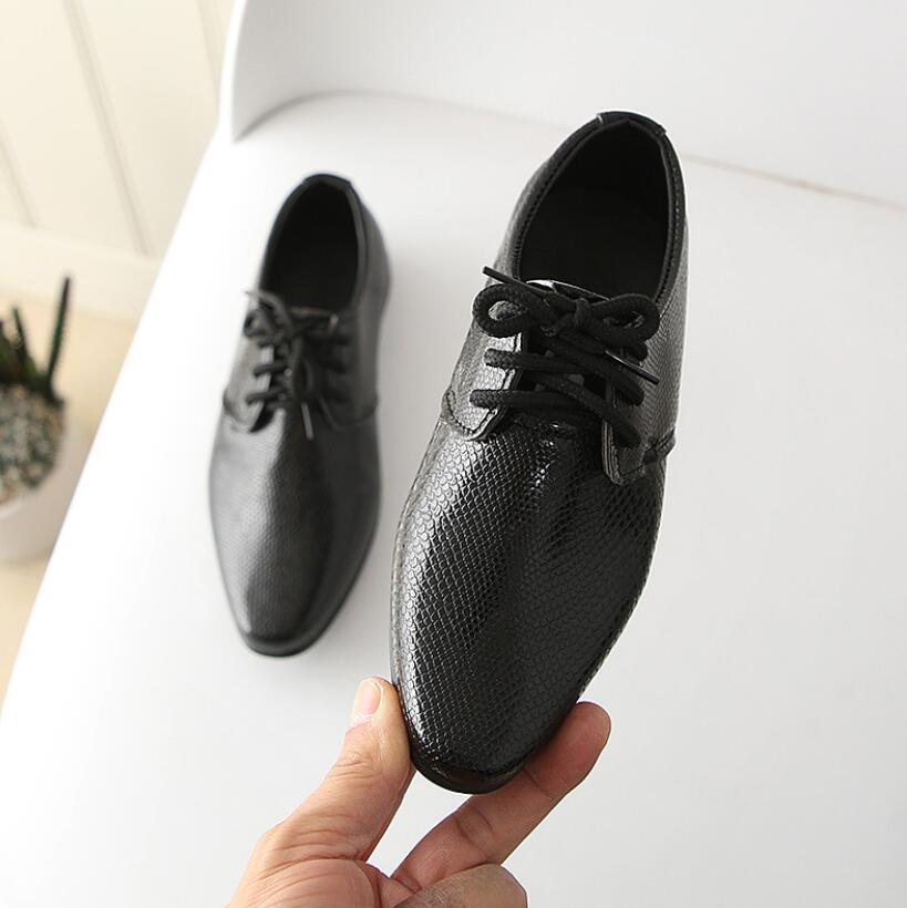 Genuine Leather Wedding Shoes for Boys Brand Children