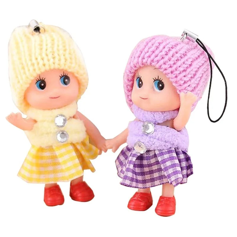 New 5 Pcs Kids Toys Soft Baby Dolls Toy Mini Doll For Girls Random Colors Wholesale